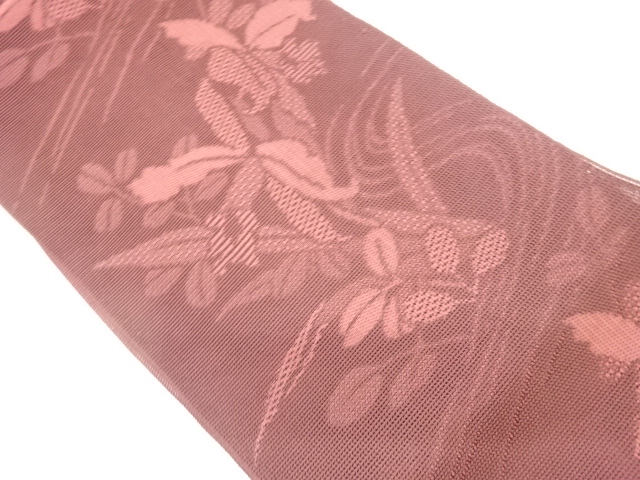 JAPANESE KIMONO / KIMONO FOR SUMMERNUGI TSUMUGI / A HAGI PATTERN RUNNI